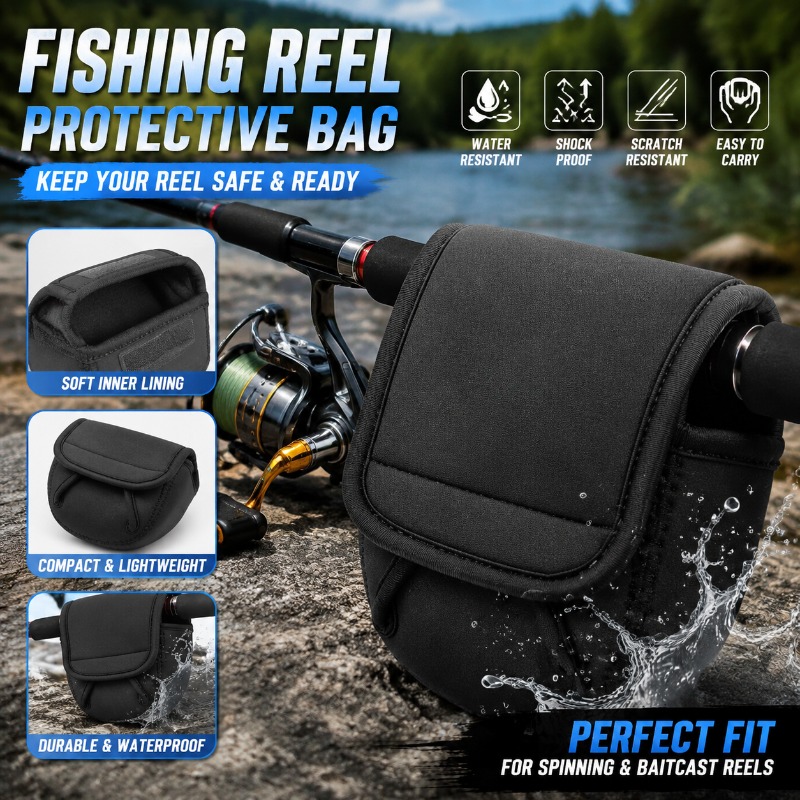 Fishing Line Spooler - Schutzhülle für Angelrollen, Tasche für Spinnrollen,