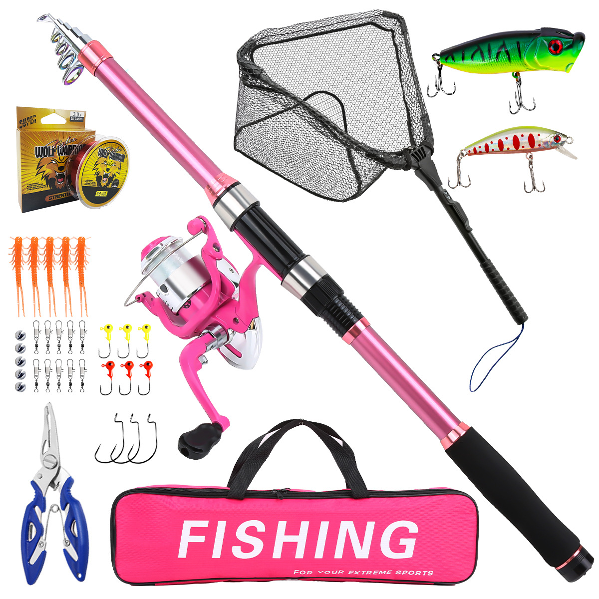 Angelruten-Set Komplettset mit – Fishing Line Spooler Bewertung und Preis